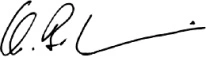 Dr. Kourosh Bahrami signature